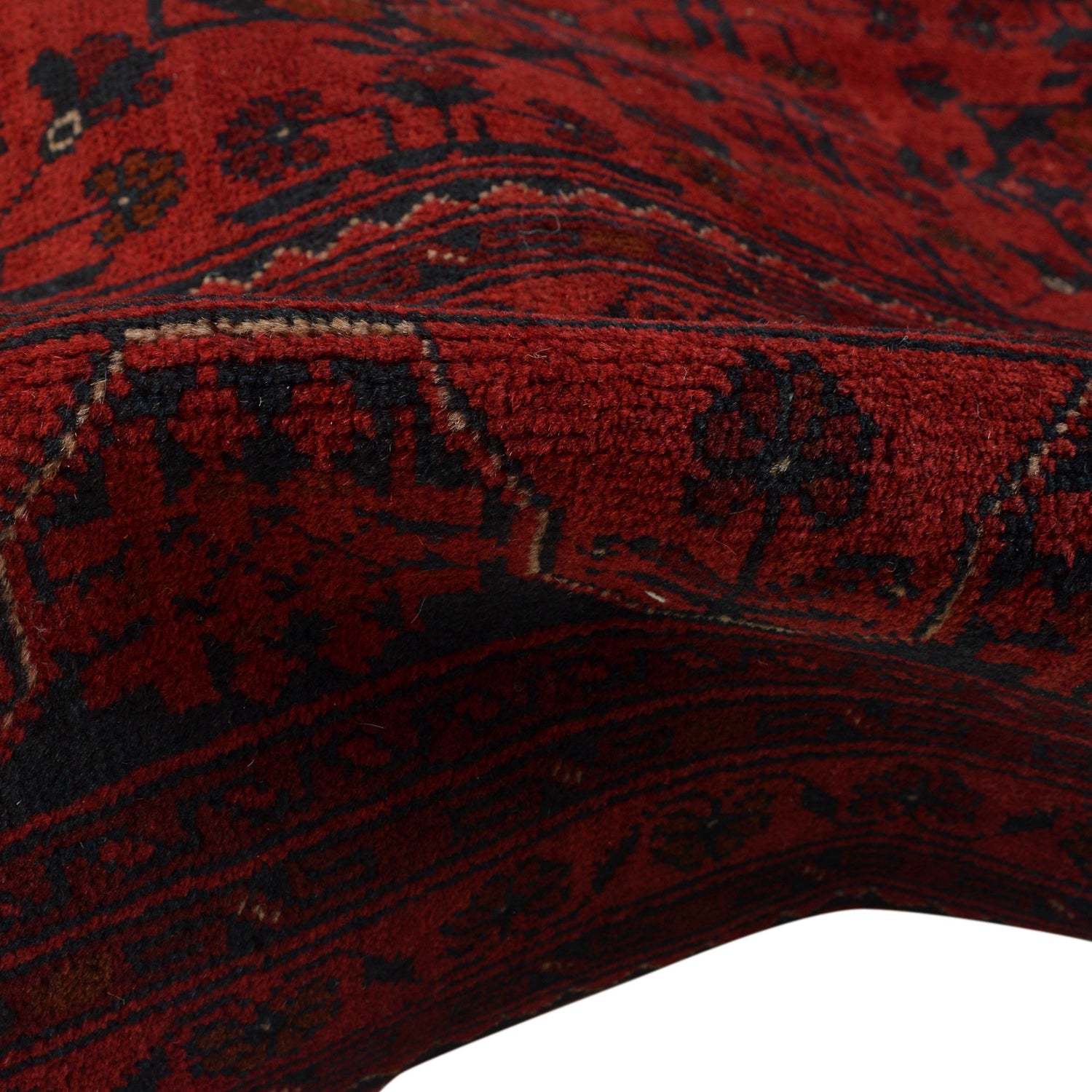 Khal Mohammadi Rug Handmade Red 9x12 ft