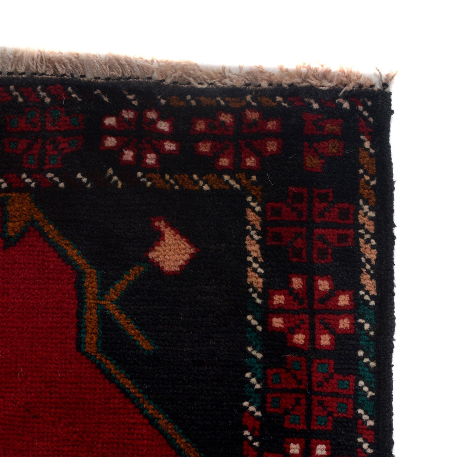 Baluchi Rug Handmade Multi Geometric 2x4 ft