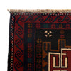 Baluchi Rug Handmade Multi Geometric 2x4 ft