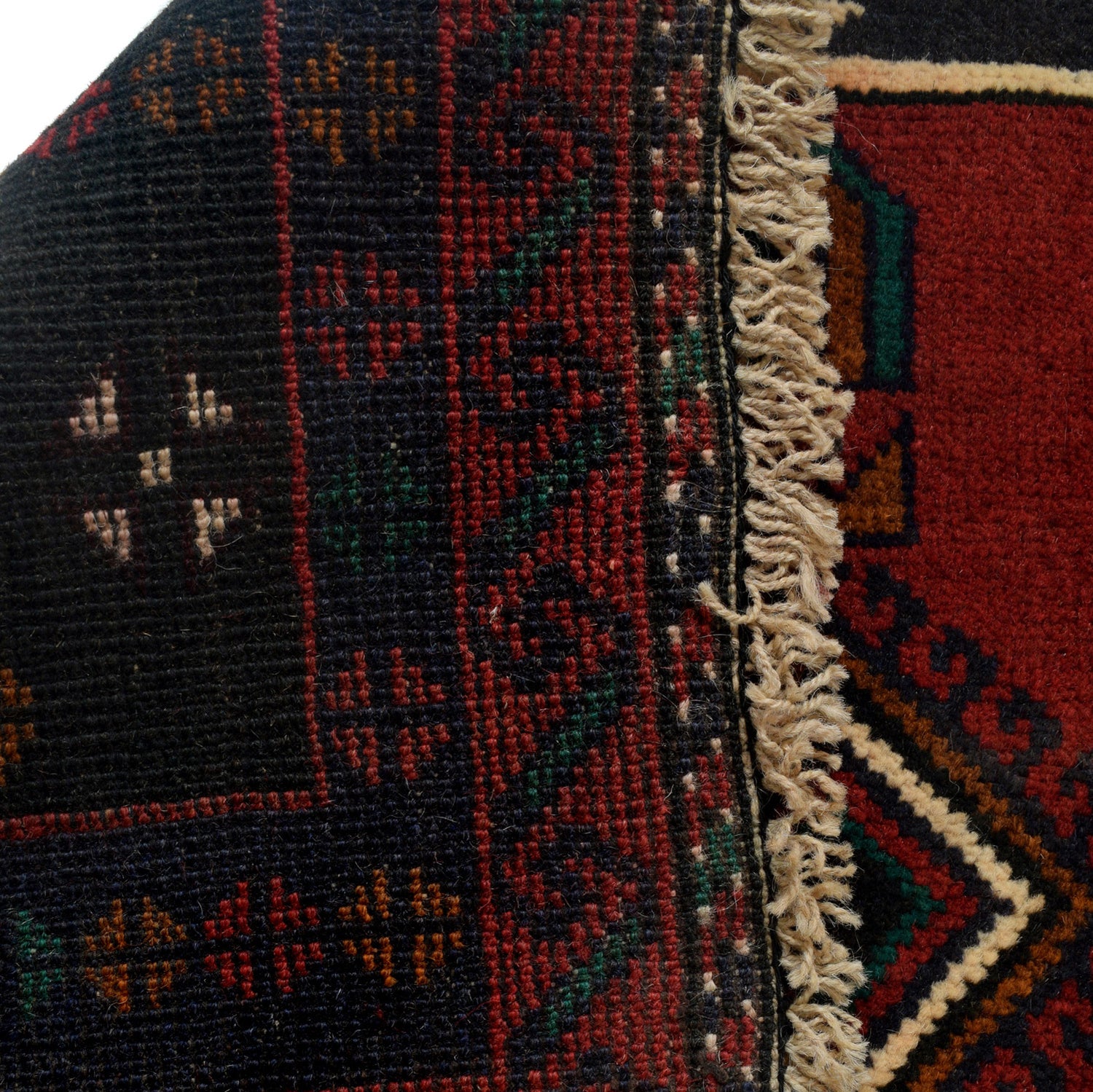 Baluchi Rug Handmade Multi Geometric 2x4 ft