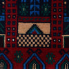 Baluchi Rug Handmade Multi Geometric 2x4 ft