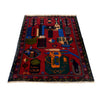 Baluchi Rug Handmade Red Geometric 3x5 ft