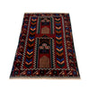 Baluchi Rug Handmade Multi Geometric 2x4 ft