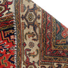 Qashqai Area Rug Handmade Deep Red Medallion 8x10 ft