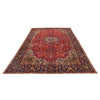 Isfahan Area Rug Handmade Deep Red Medallion 8x10 ft