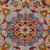 Isfahan Area Rug Handmade Deep Red Medallion 8x10 ft