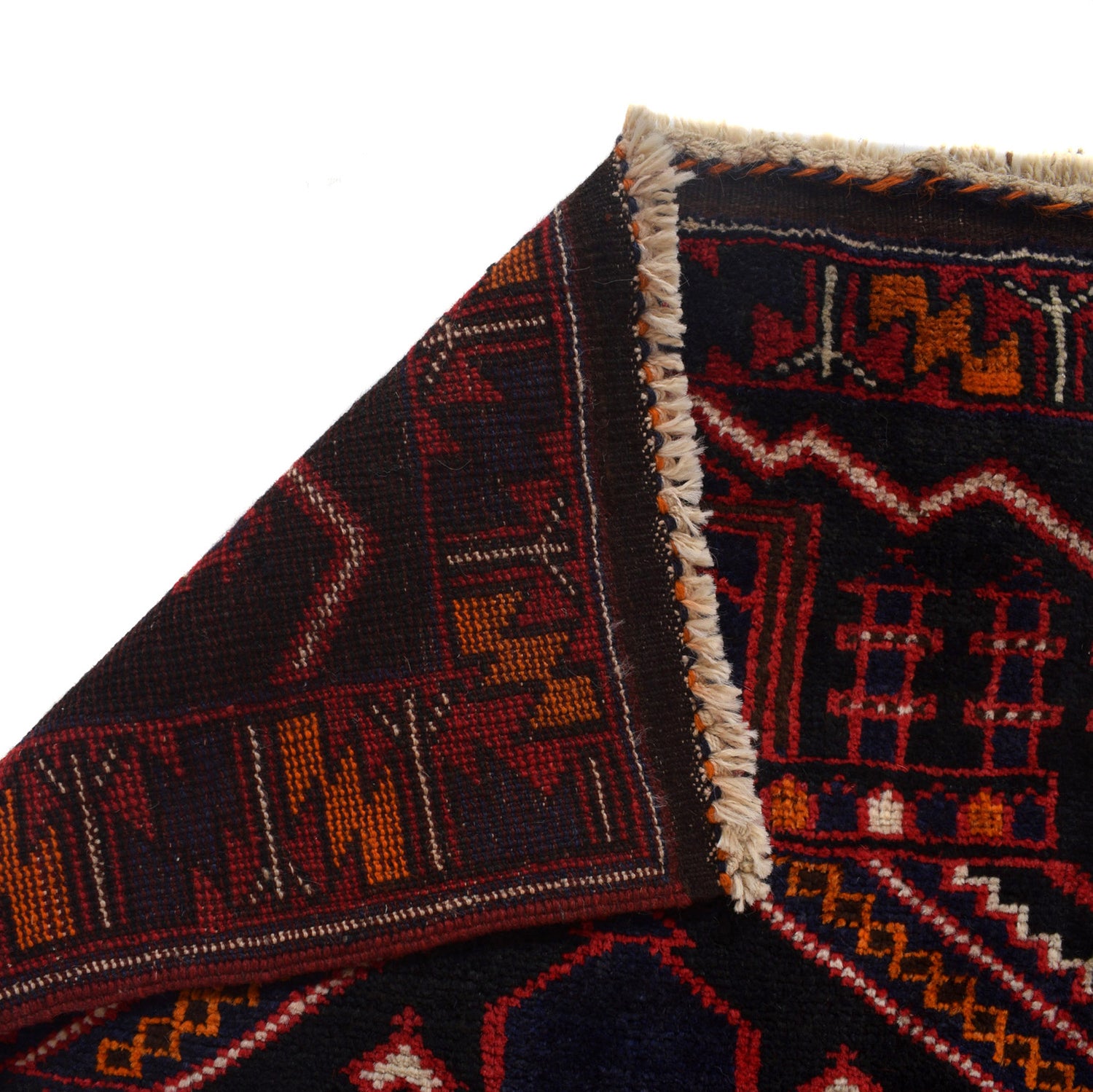 Baluchi Rug Handmade Multi Prayer Design 3x5 ft