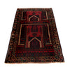 Baluchi Rug Handmade Multi Prayer Design 3x5 ft