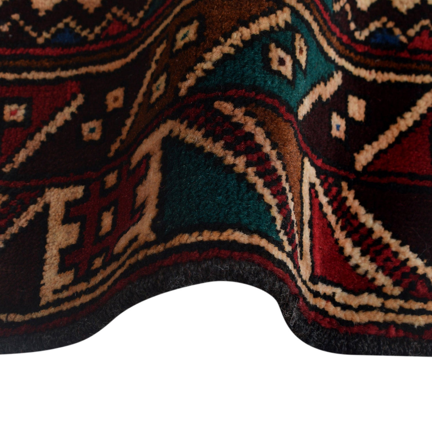 Baluchi Rug Handmade Multi Prayer Design 3x5 ft