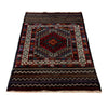 Baluchi Rug Handmade Multi Geometric 3x5 ft