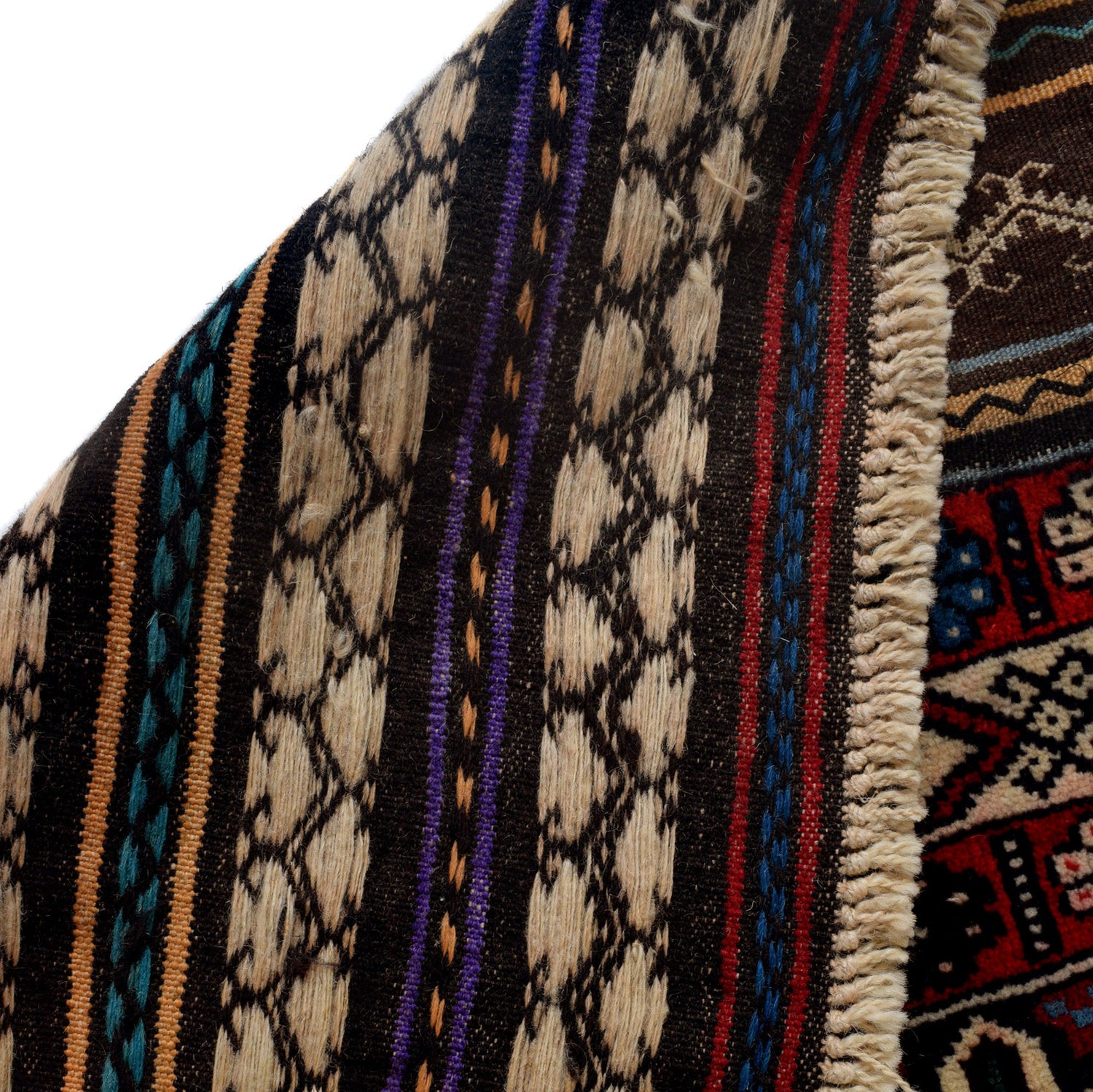 Baluchi Rug Handmade Multi Geometric 3x5 ft