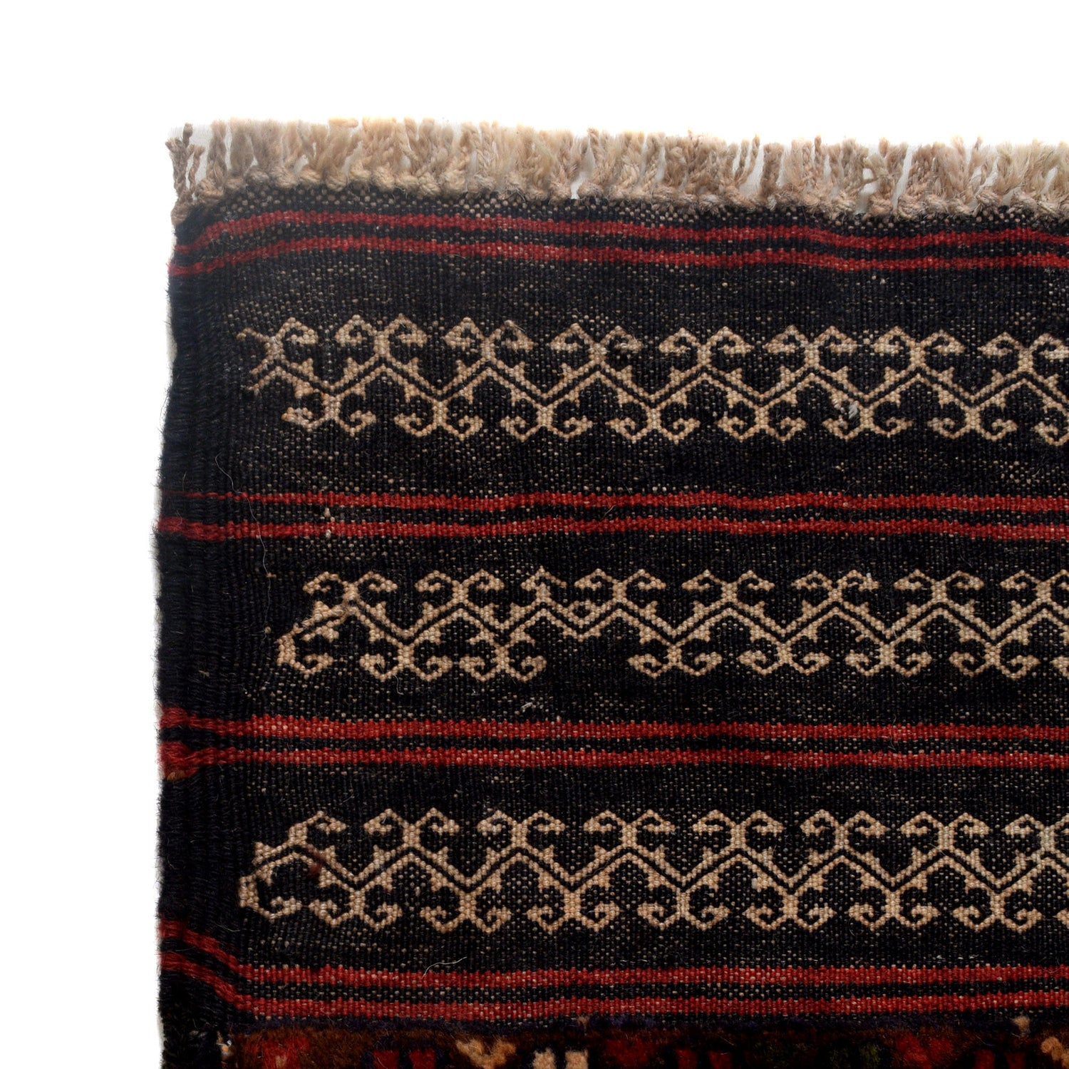 Baluchi Rug Handmade Multi Geometric 3x5 ft