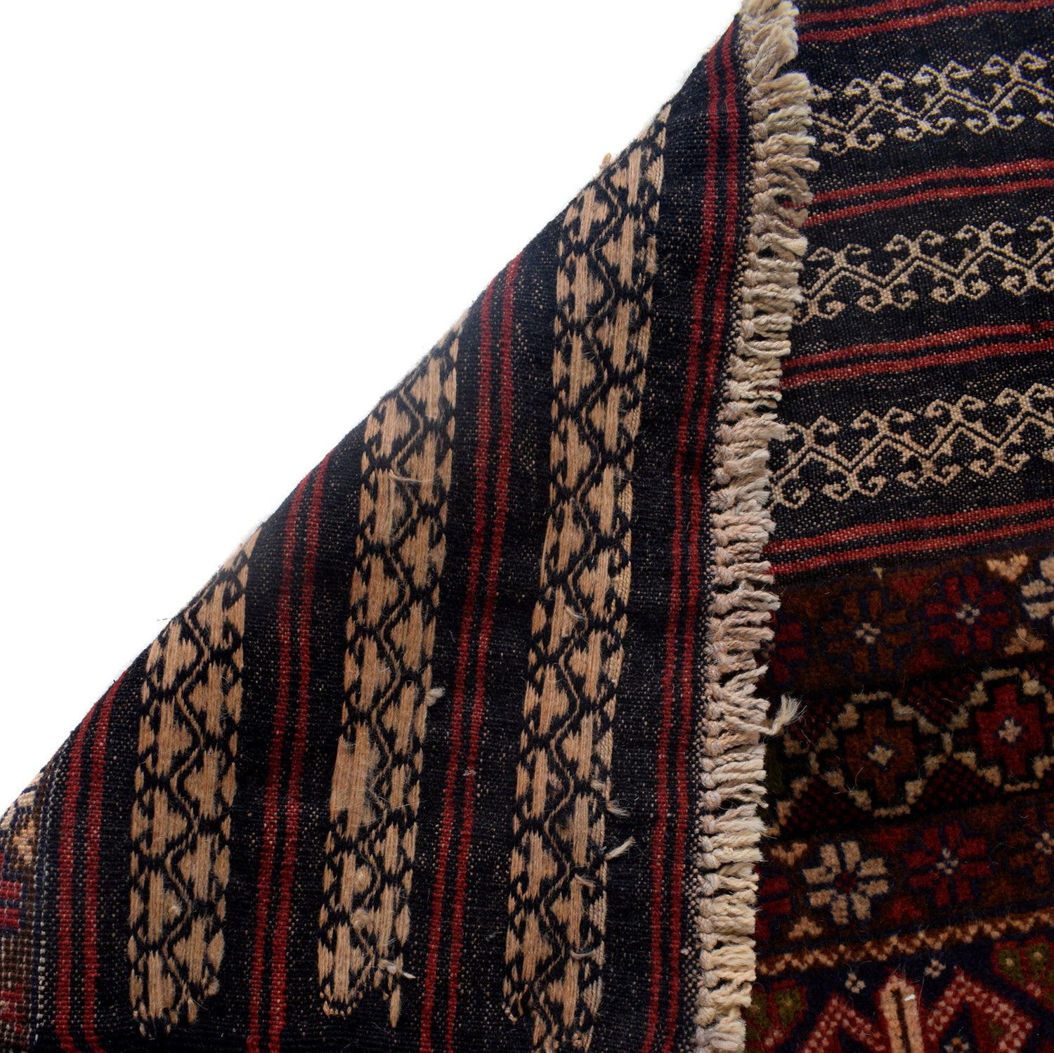 Baluchi Rug Handmade Multi Geometric 3x5 ft