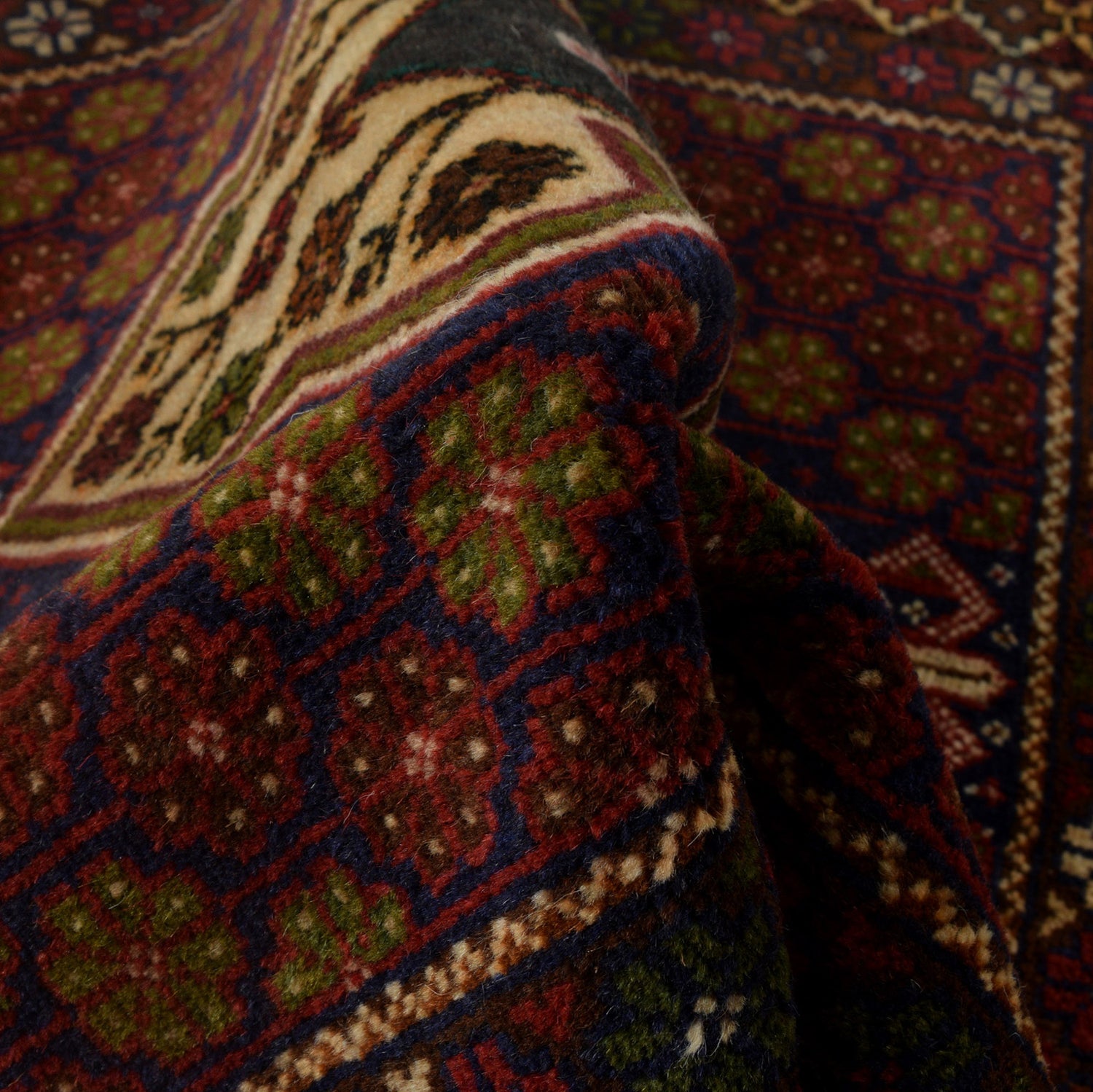 Baluchi Rug Handmade Multi Geometric 3x5 ft
