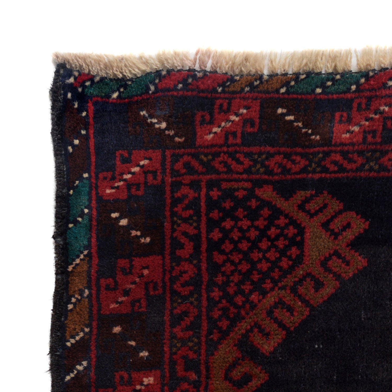 Baluchi Rug Handmade Multi Geometric 3x5 ft