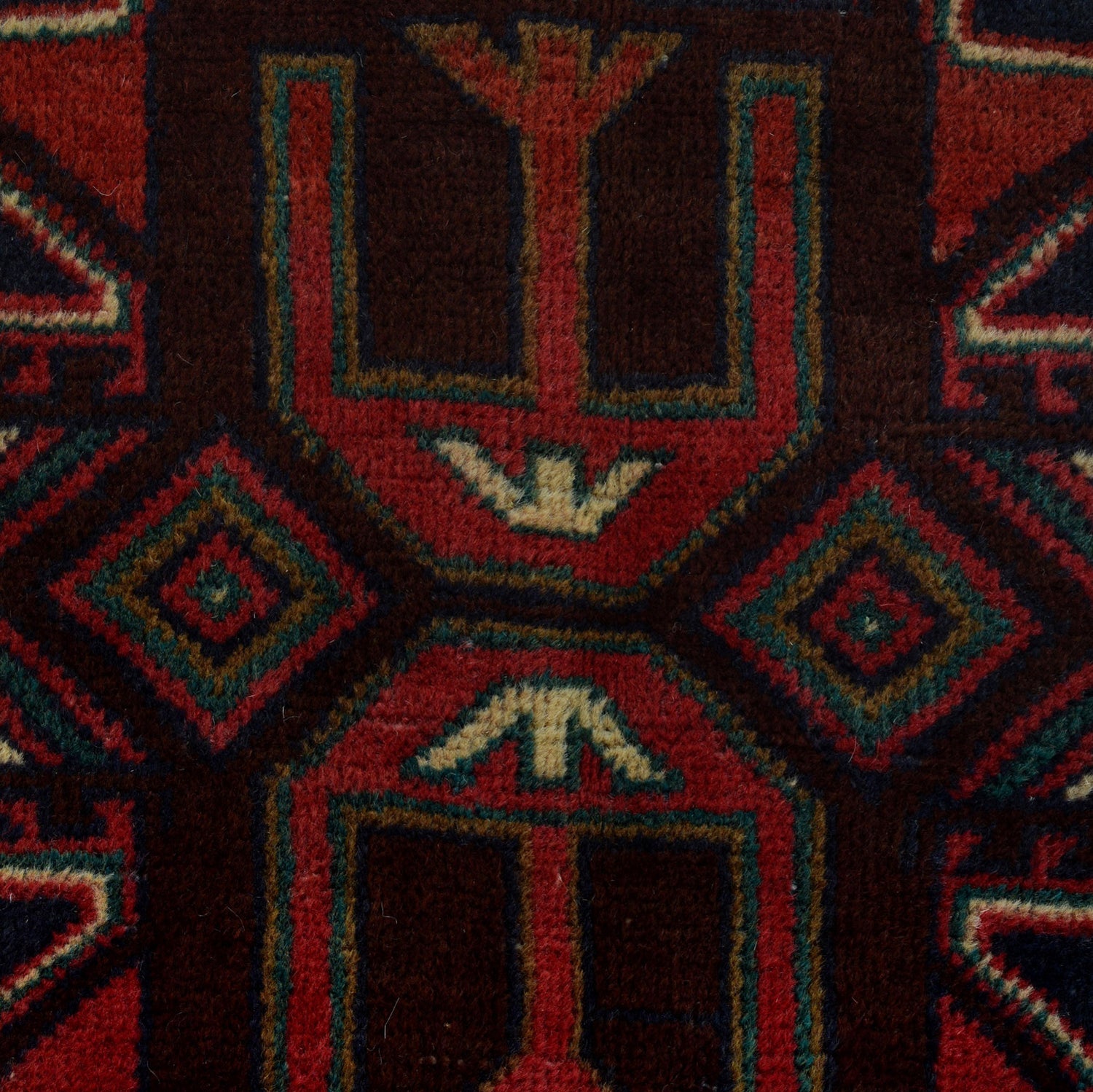Baluchi Rug Handmade Multi Geometric 3x5 ft