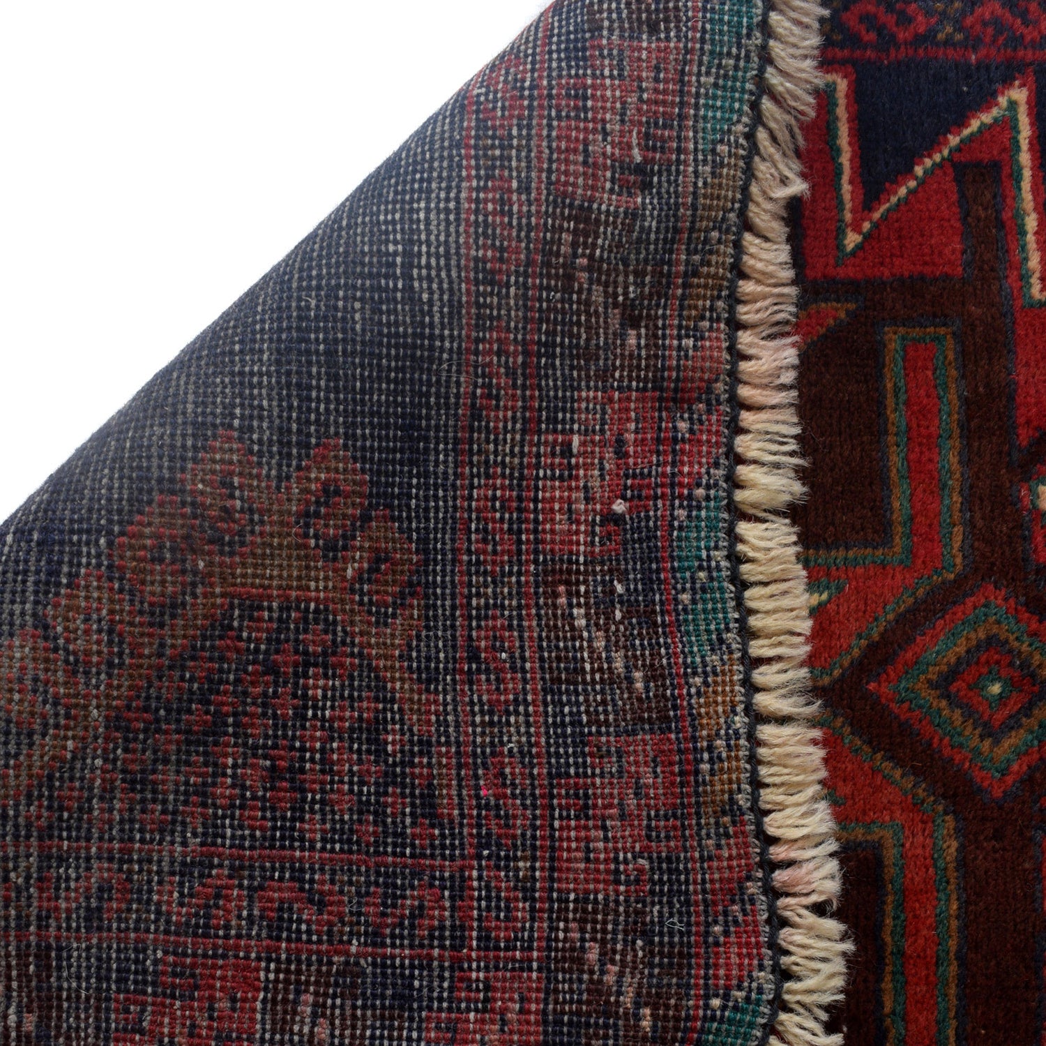 Baluchi Rug Handmade Multi Geometric 3x5 ft
