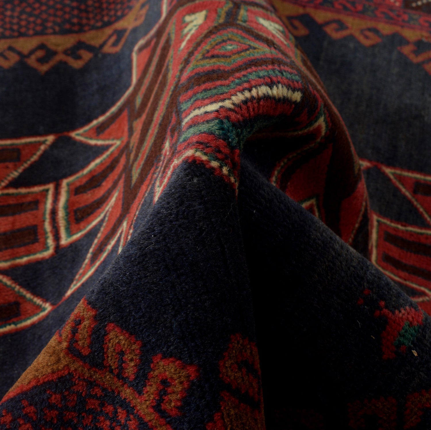 Baluchi Rug Handmade Multi Geometric 3x5 ft