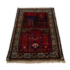 Baluchi Rug Handmade Red Prayer Design 2x4 ft