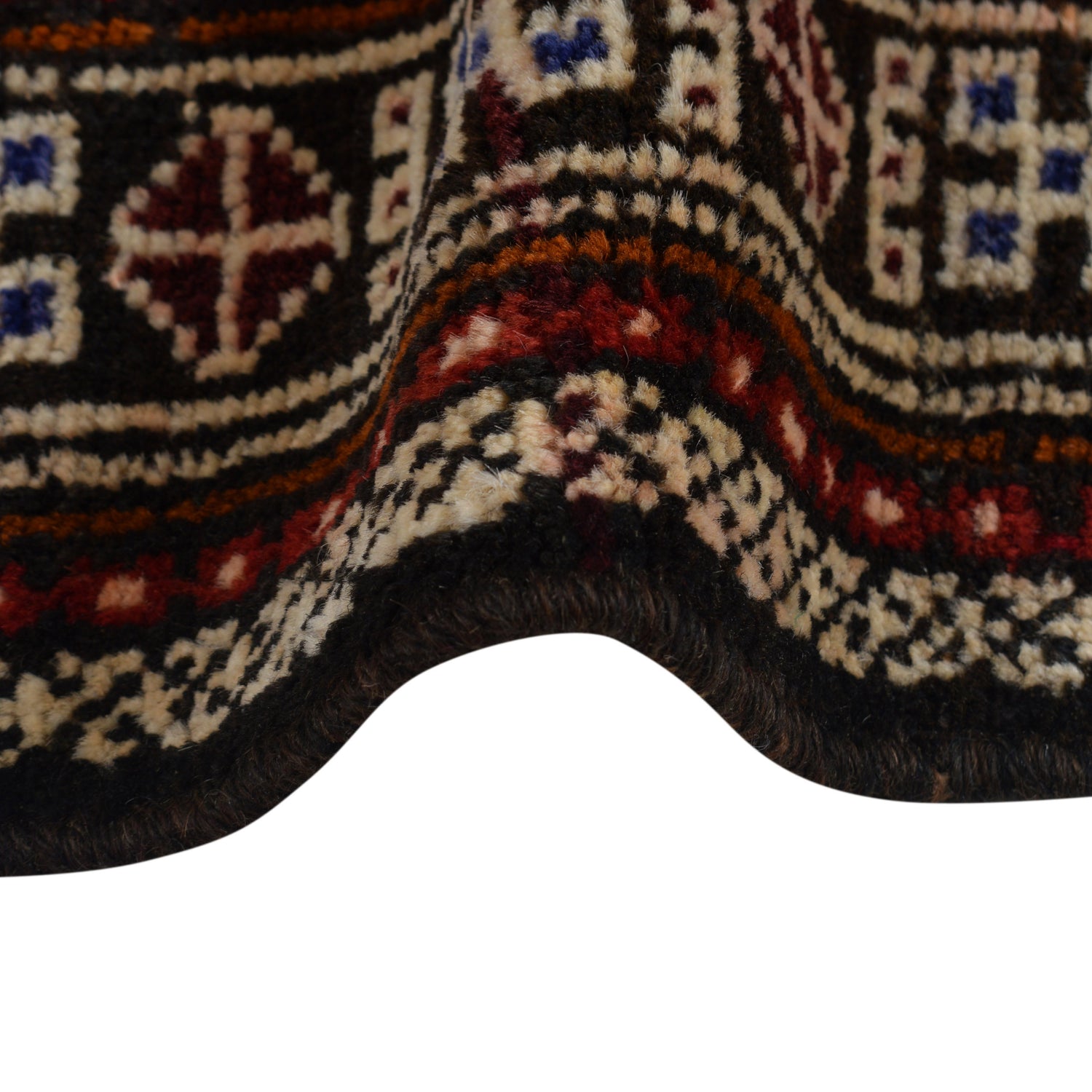 Baluchi Rug Handmade Red Prayer Design 2x4 ft
