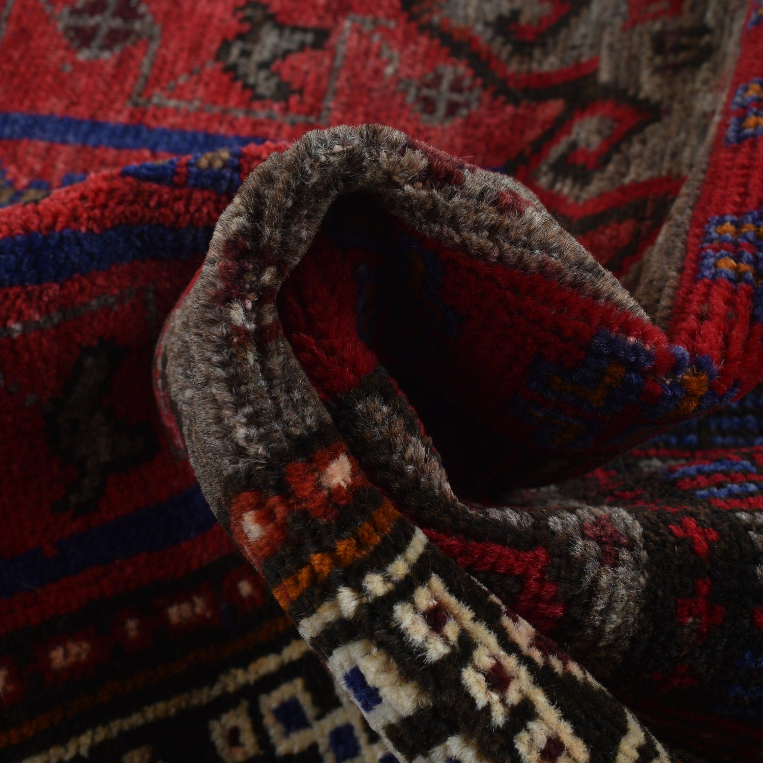 Baluchi Rug Handmade Red Prayer Design 2x4 ft
