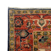 Heriz Area Rug Handmade Multi Medallion 4x6 ft