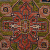 Heriz Area Rug Handmade Multi Medallion 4x6 ft