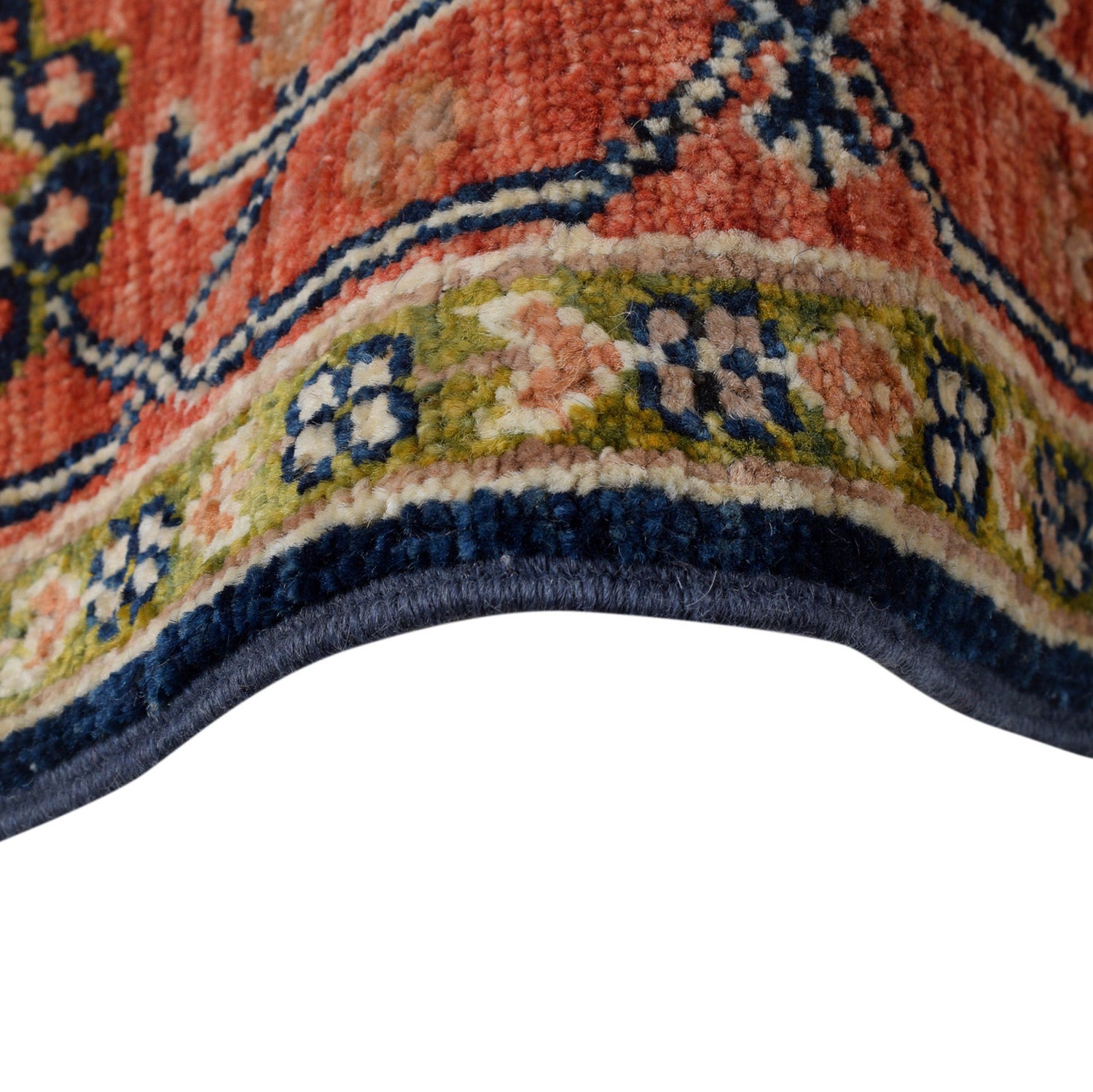 Heriz Area Rug Handmade Multi Medallion 4x6 ft