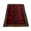 Baluchi Rug Handmade Multi Geometric 3x5 ft