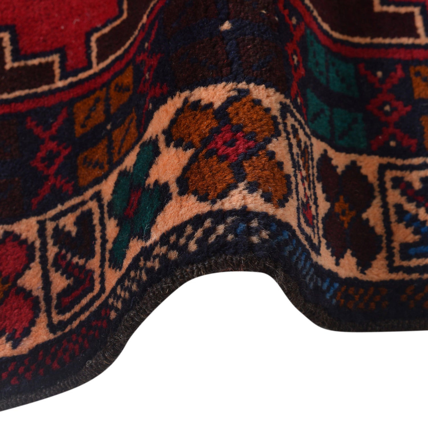 Baluchi Rug Handmade Multi Geometric 3x5 ft