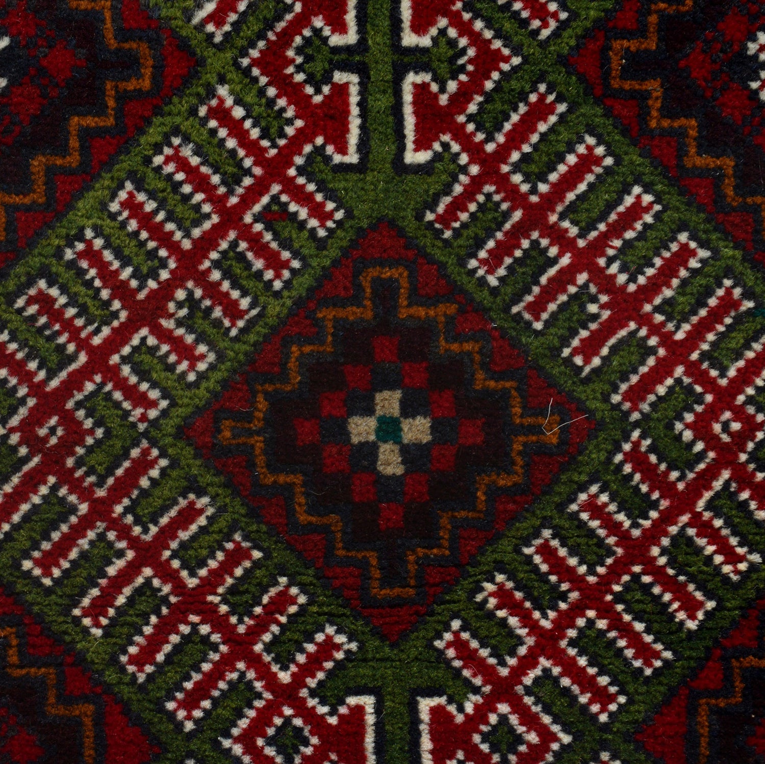 Baluchi Rug Handmade Multi Geometric 2x4 ft