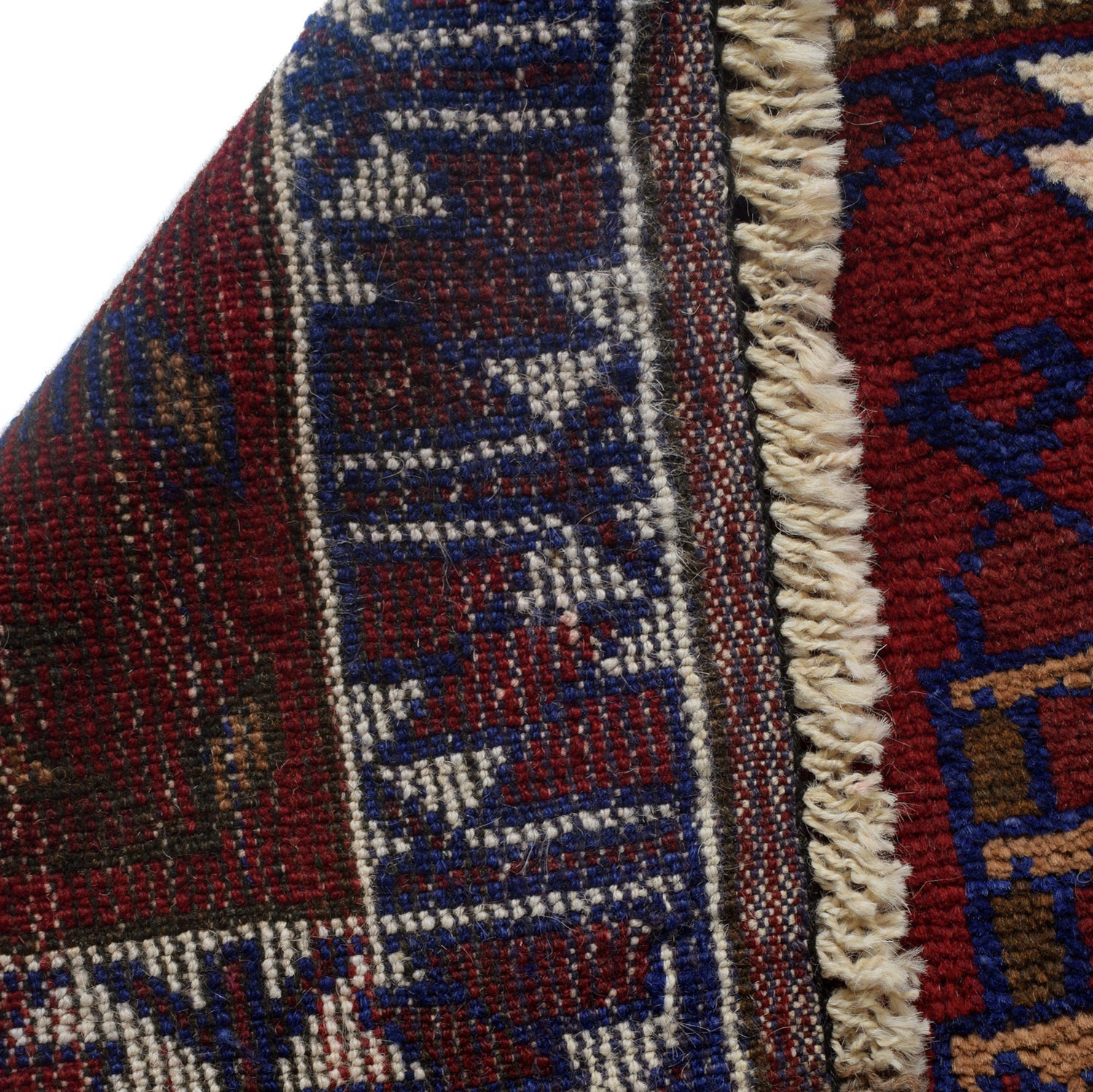 Baluchi Rug Handmade Red Prayer Design 3x5 ft