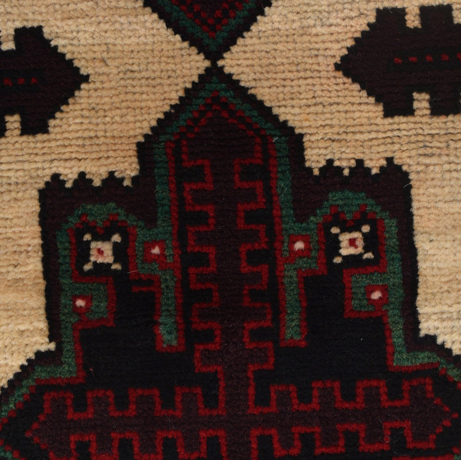 Baluchi Rug Handmade Multi Floral 2x4 ft