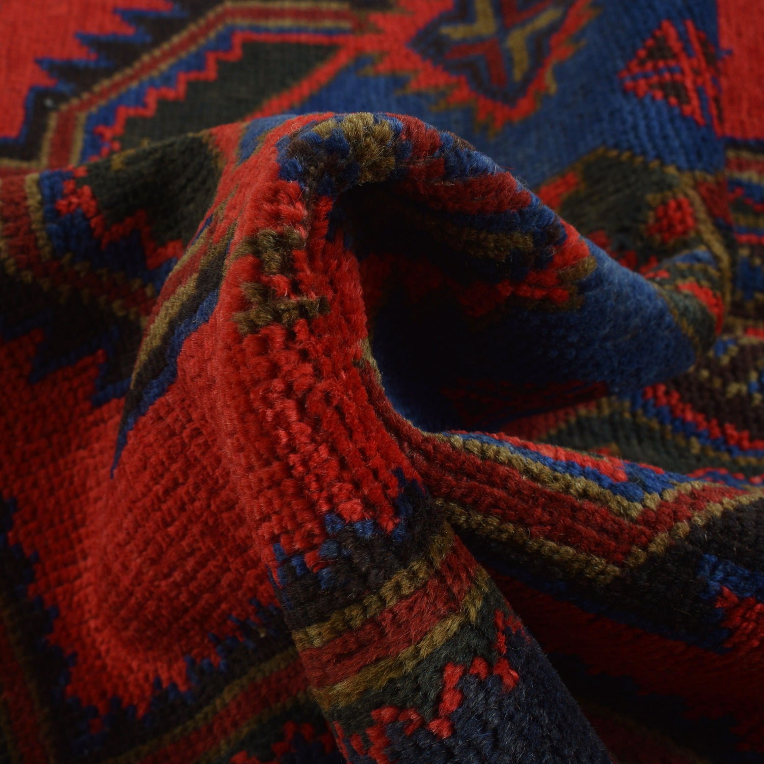Baluchi Rug Handmade Multi Geometric 3x5 ft