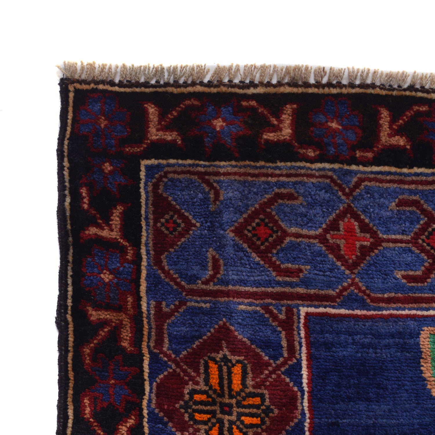 Baluchi Rug Handmade Multi Geometric 4x6 ft