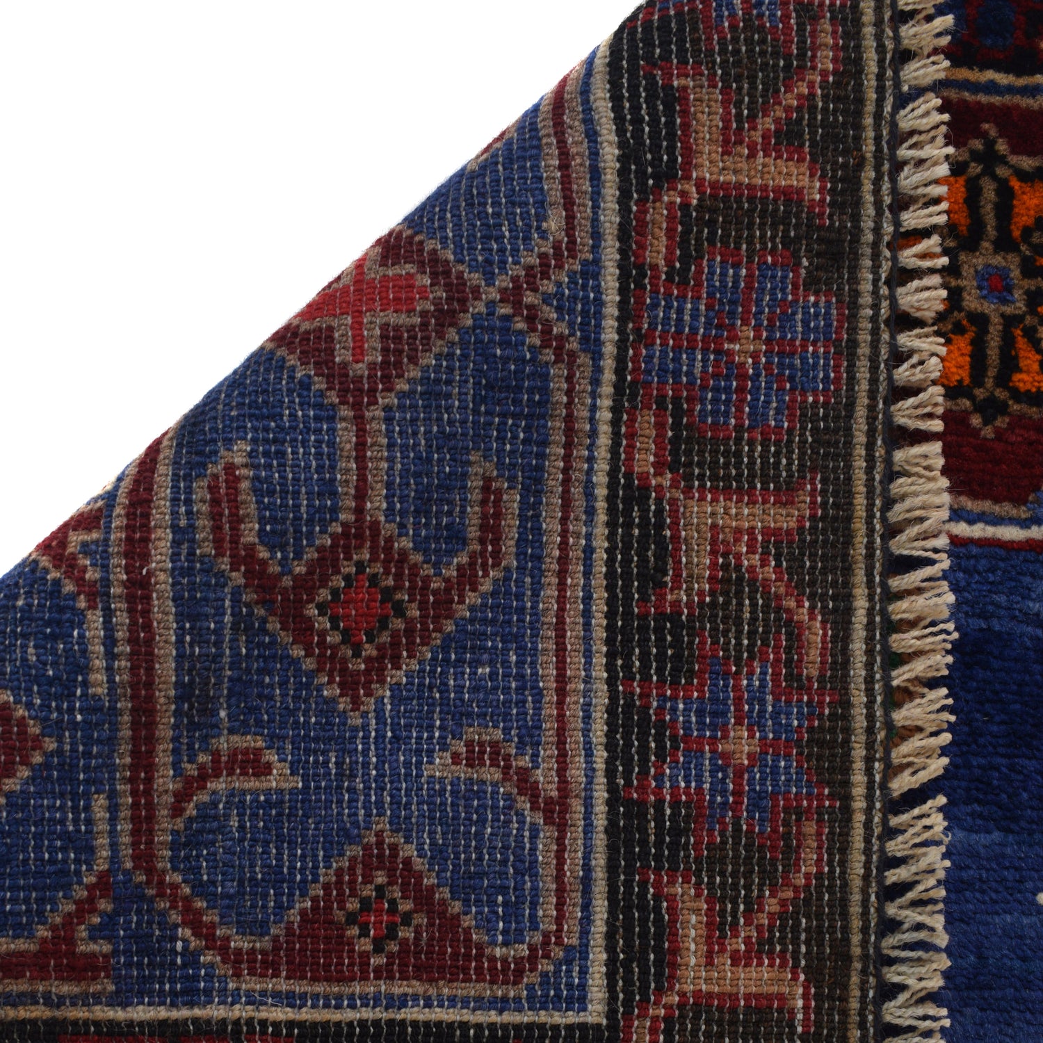 Baluchi Rug Handmade Multi Geometric 4x6 ft
