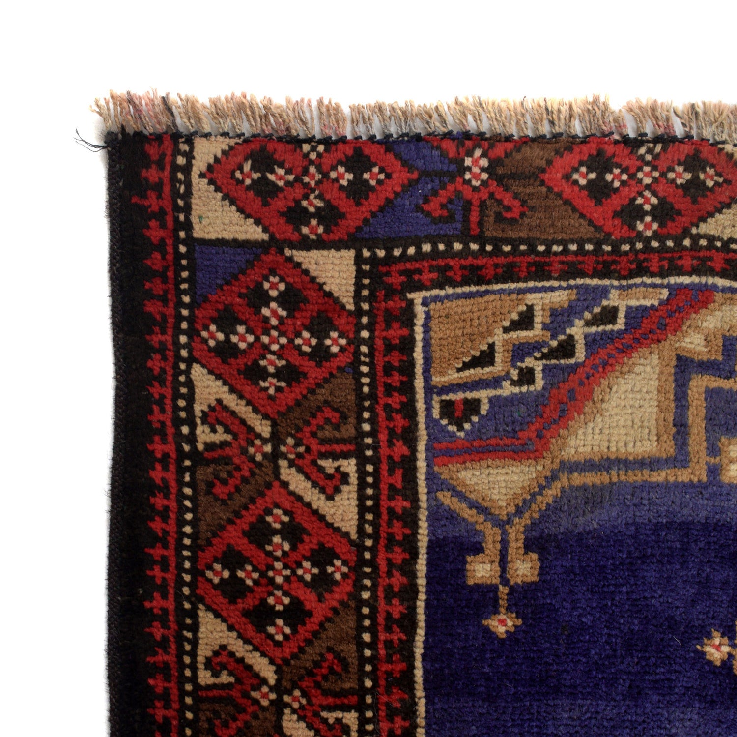 Baluchi Rug Handmade Multi Geometric 4x6 ft