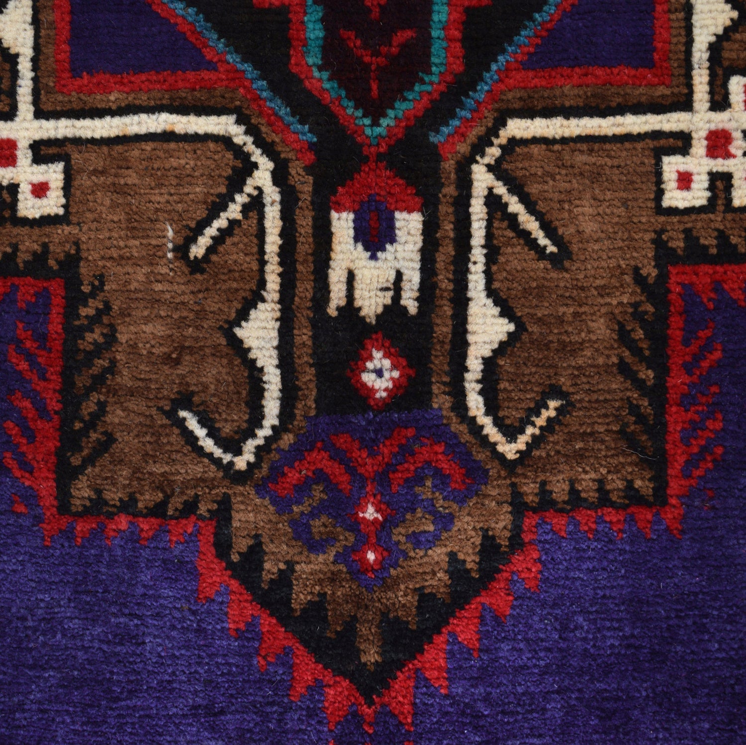 Baluchi Rug Handmade Multi Geometric 4x6 ft