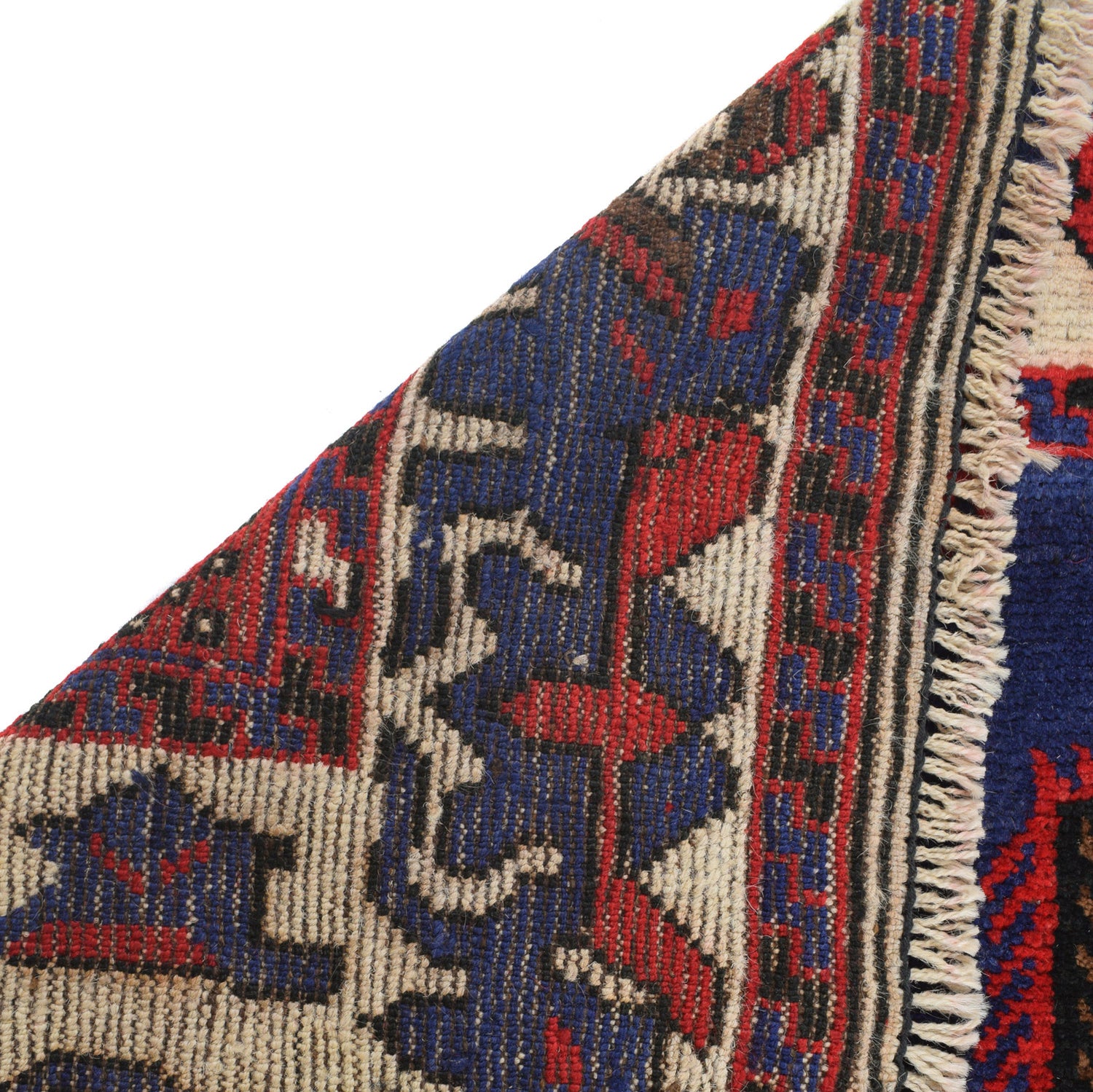 Baluchi Rug Handmade Multi Geometric 4x6 ft