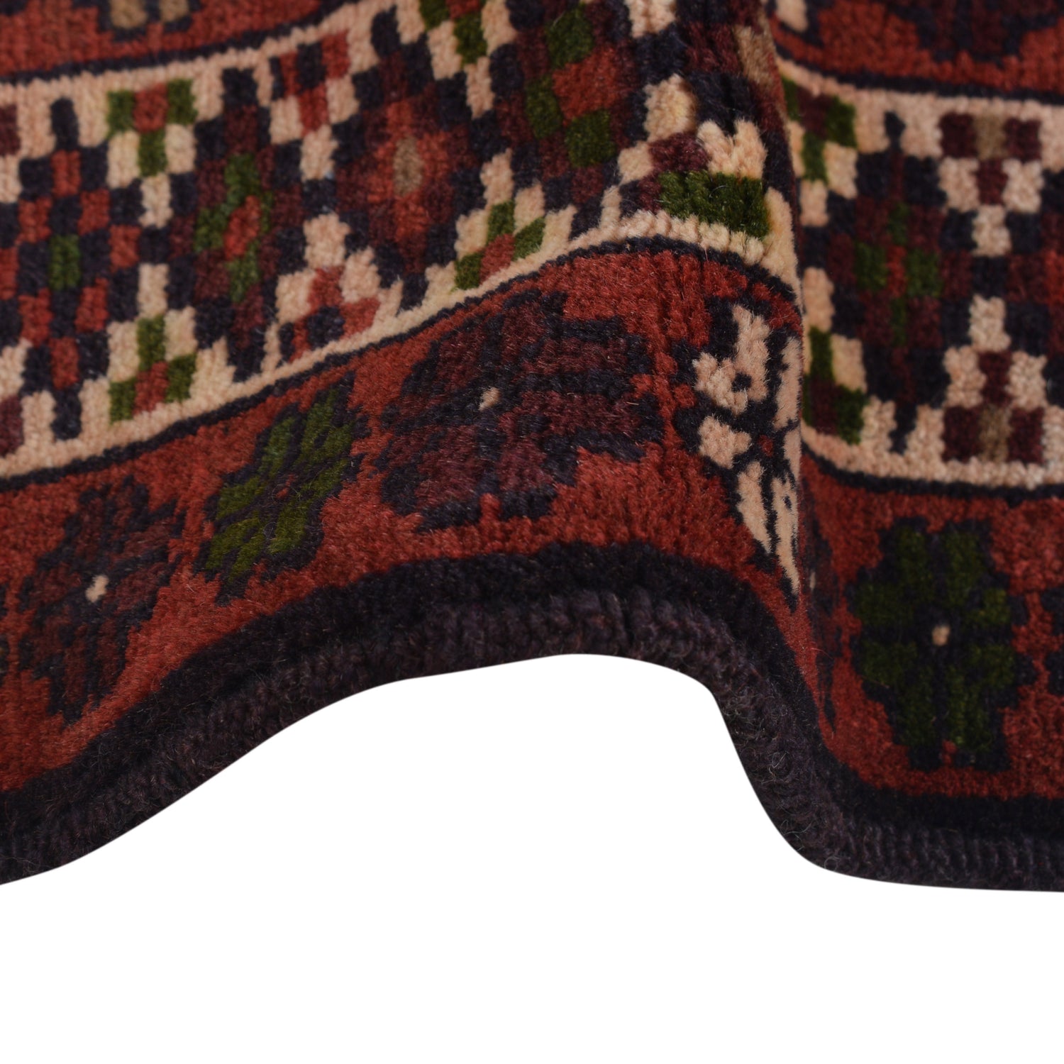 Baluchi Rug Handmade Multi Geometric 3x5 ft