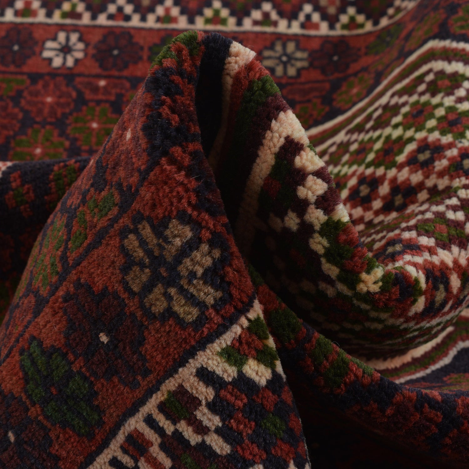 Baluchi Rug Handmade Multi Geometric 3x5 ft