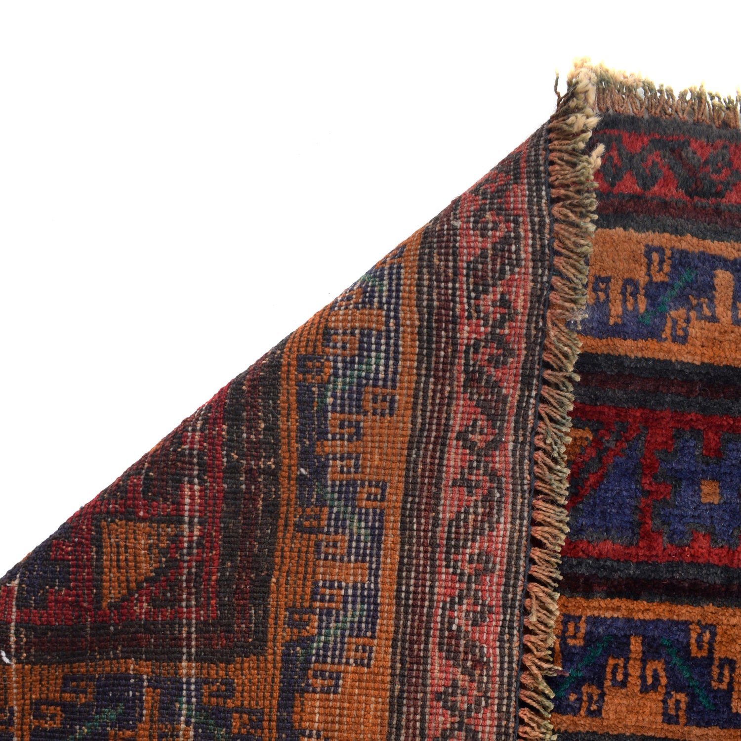 Baluchi Rug Handmade Multi Geometric 4x6 ft