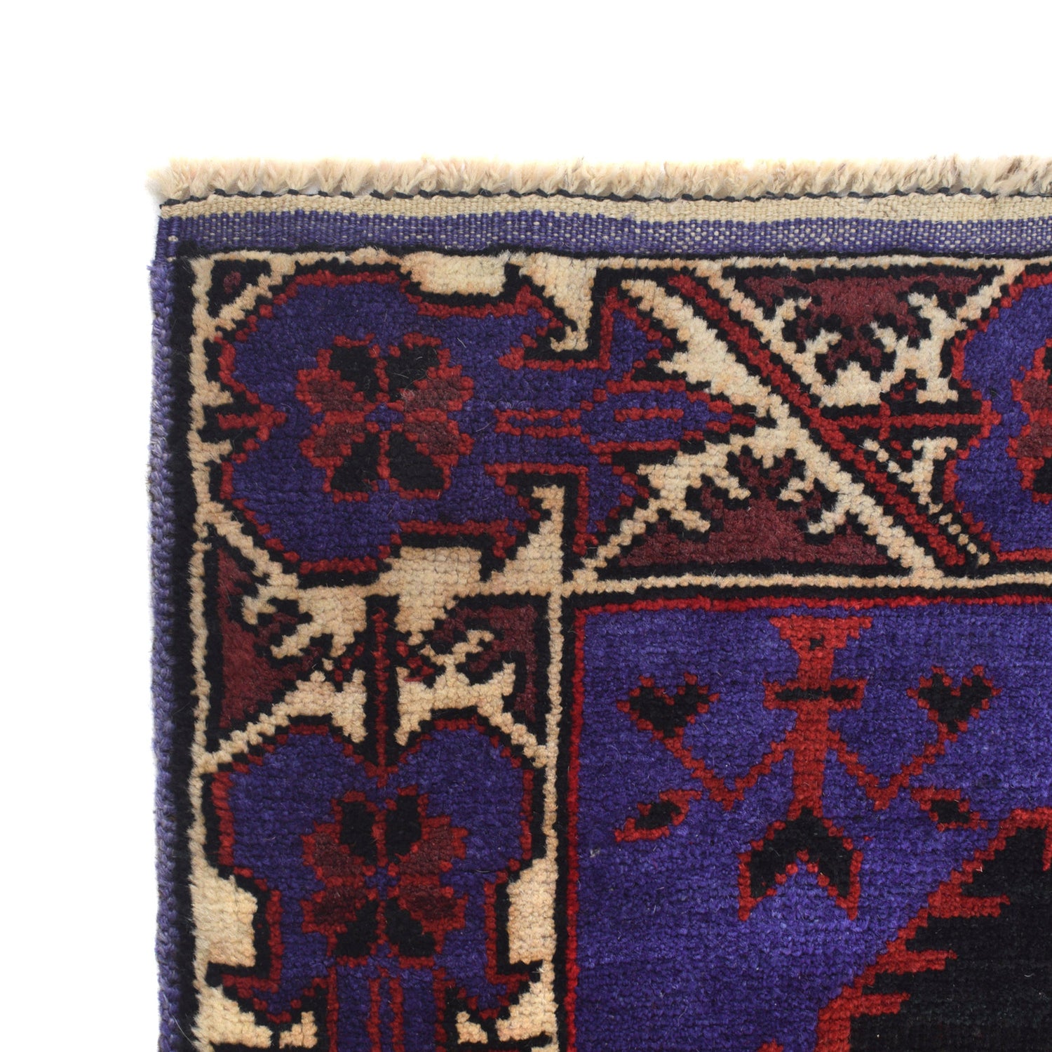 Baluchi Rug Handmade Blue Prayer Design 3x5 ft