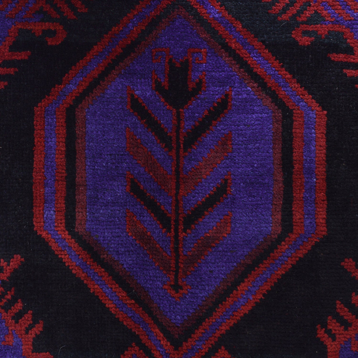 Baluchi Rug Handmade Blue Prayer Design 3x5 ft