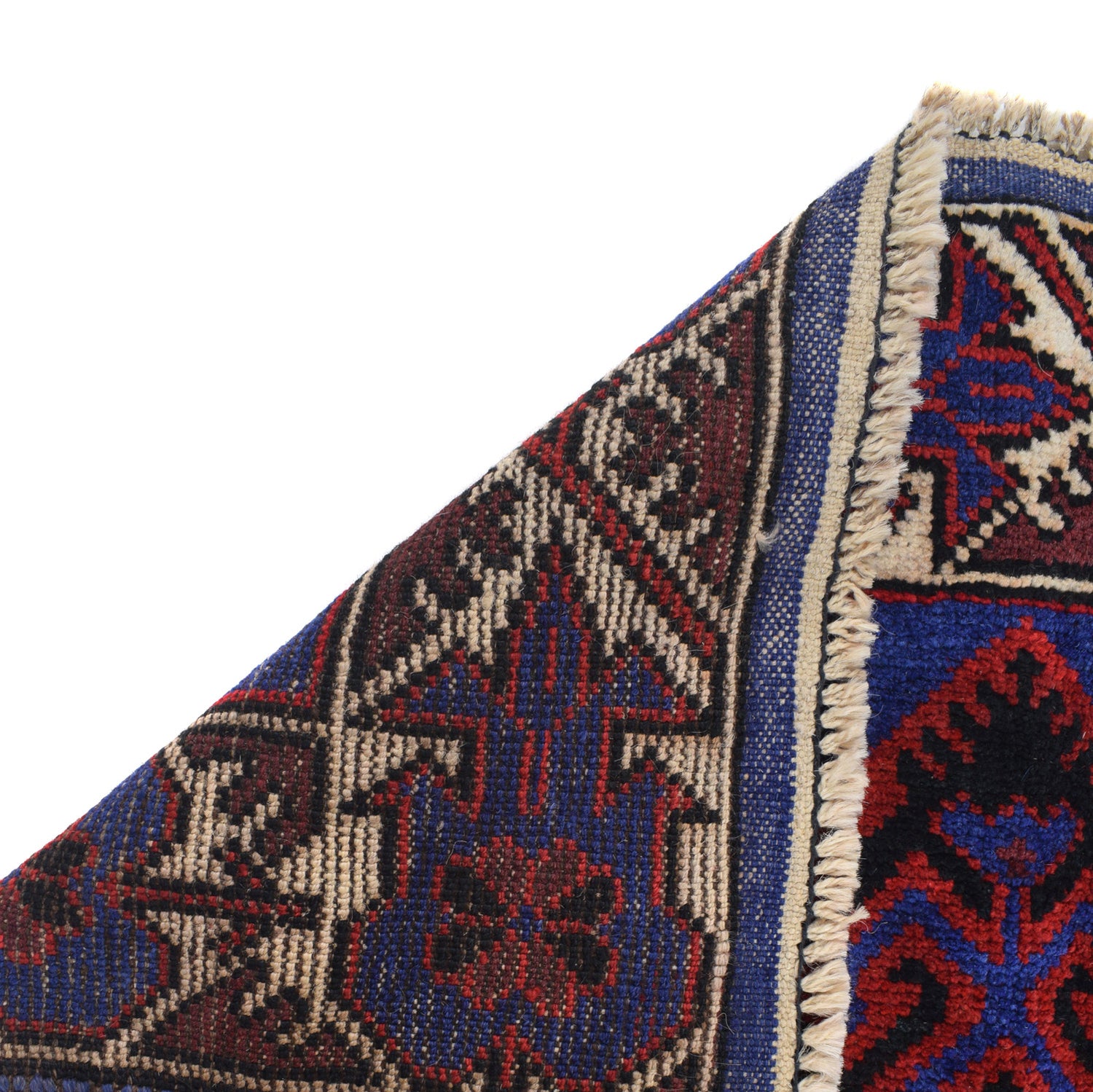 Baluchi Rug Handmade Blue Prayer Design 3x5 ft