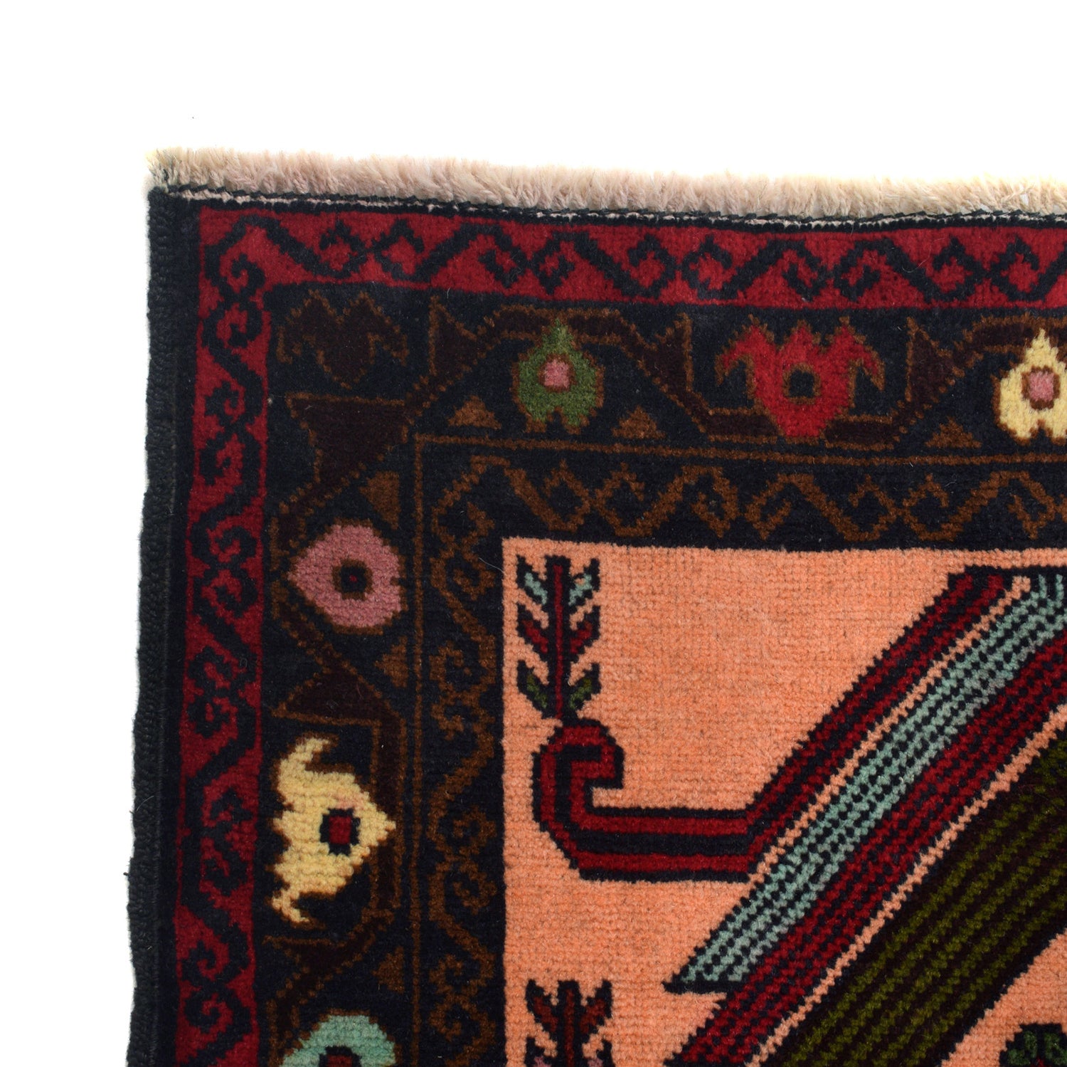 Baluchi Rug Handmade Multi Geometric 3x5 ft