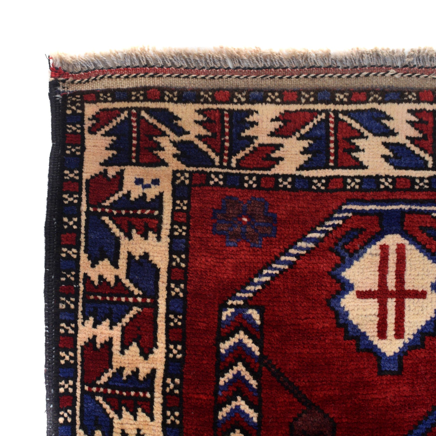 Baluchi Rug Handmade Multi Geometric 2x4 ft