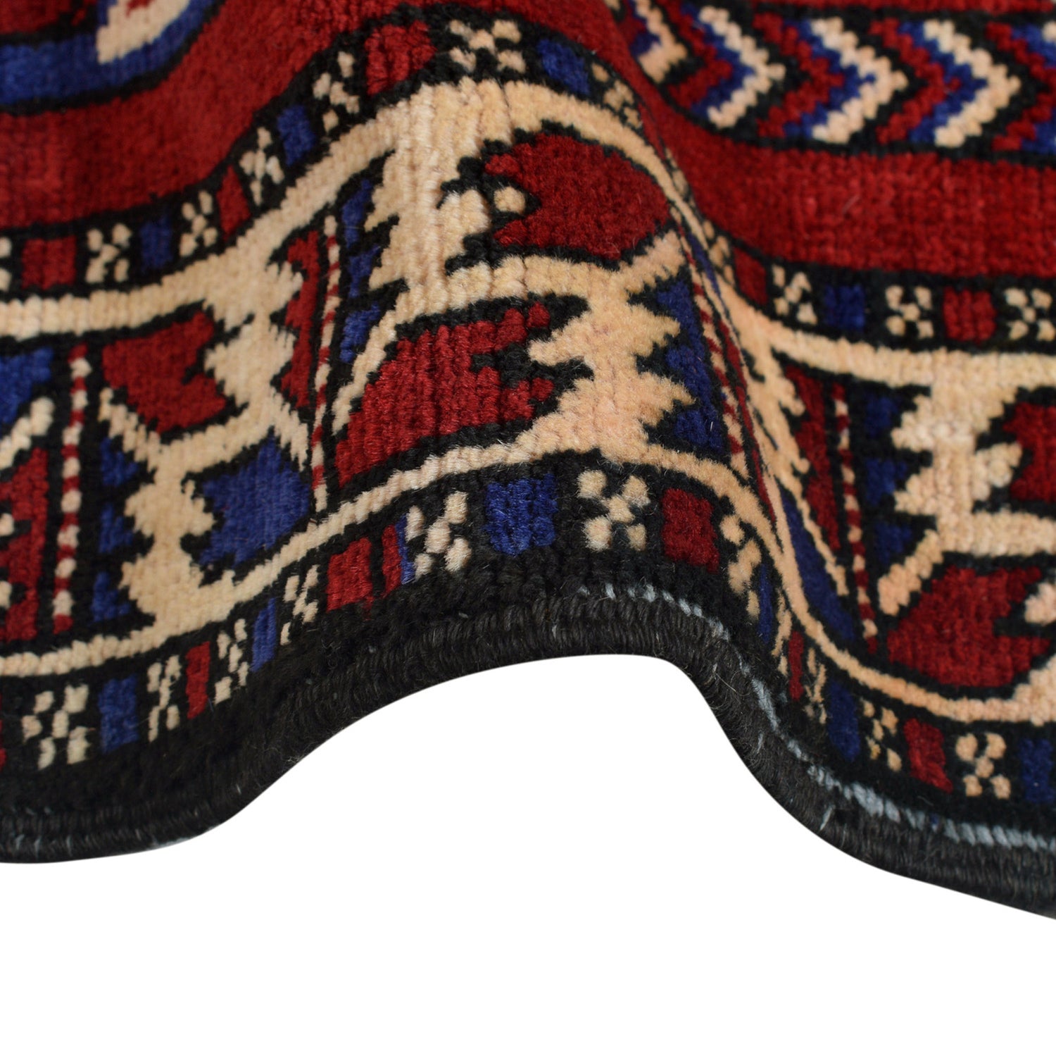 Baluchi Rug Handmade Multi Geometric 2x4 ft