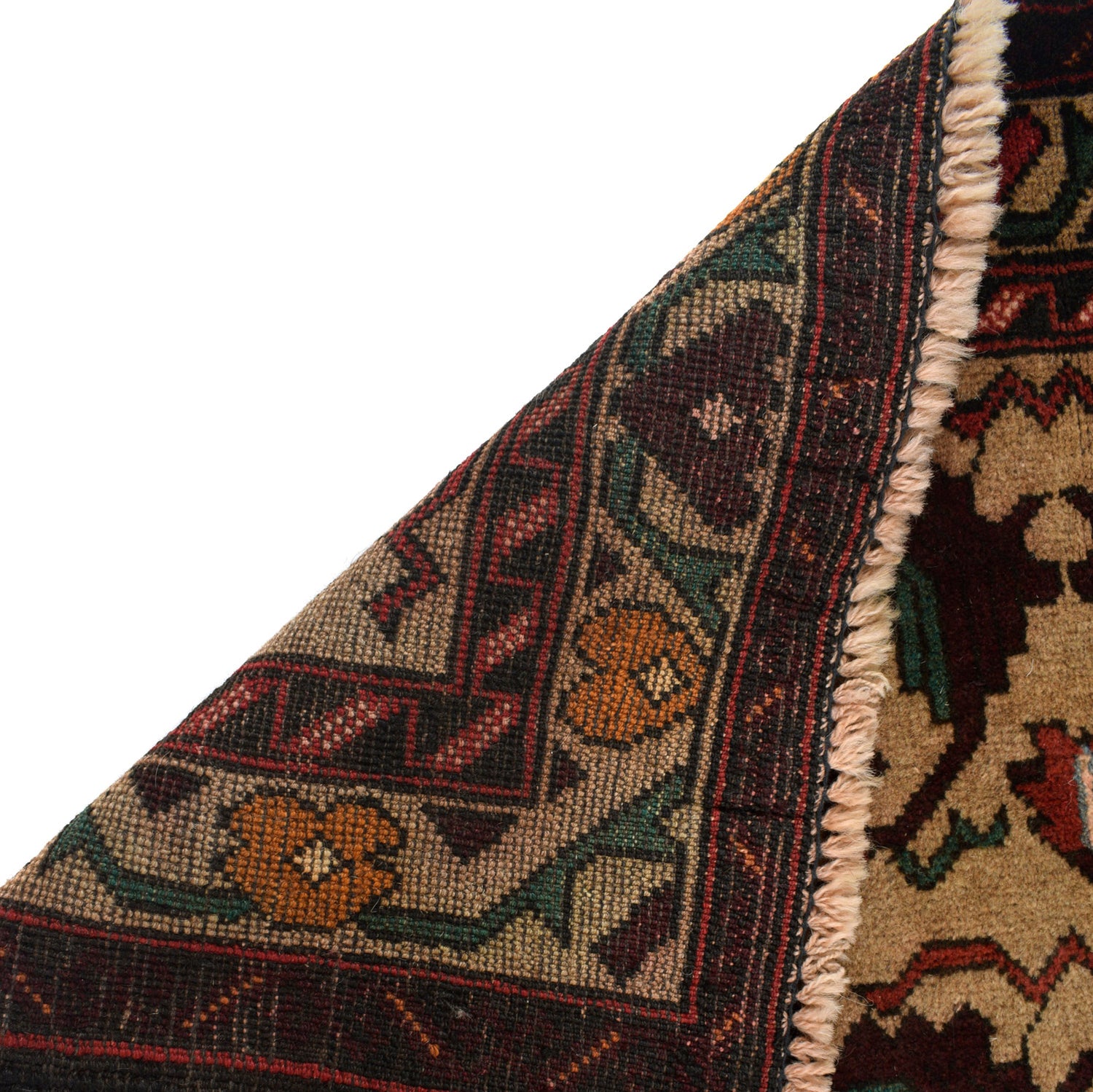Baluchi Rug Handmade Multi Geometric 3x5 ft