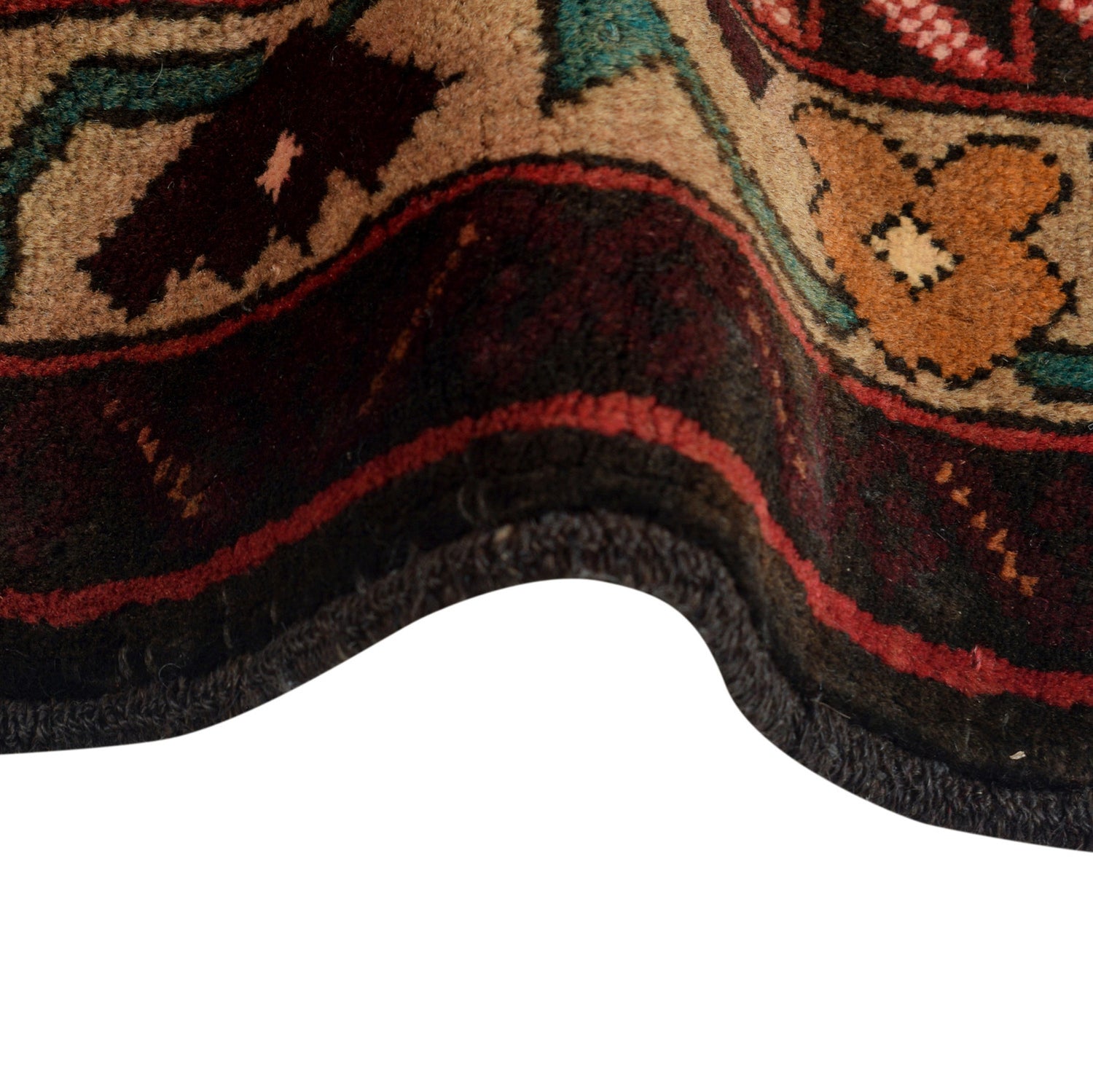 Baluchi Rug Handmade Multi Geometric 3x5 ft